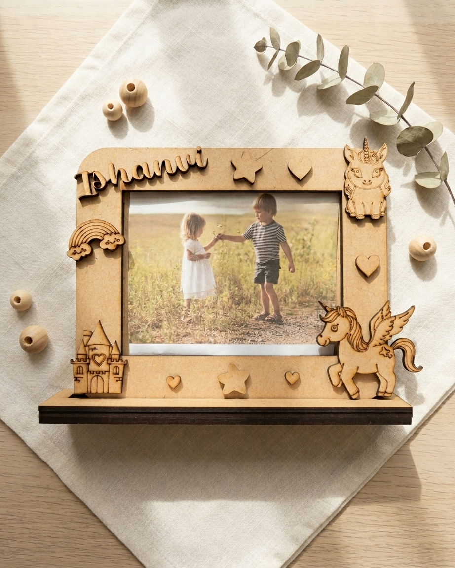 Unicorn DIY Photo Frame Kit for Kids | Paint Your Own Photo Frame | SPLASH DIY by Splash Arts - photoframe