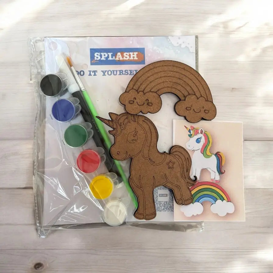 Unicorn Fridge Magnet and Keychain Kit |Paint Your Own Fridge Magnet | SPLASH DIY by Splash Arts - 1 - Fridge
