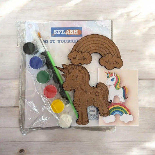 Unicorn Fridge Magnet and Keychain Kit |Paint Your Own Fridge Magnet | SPLASH DIY by Splash Arts - 1 - Fridge
