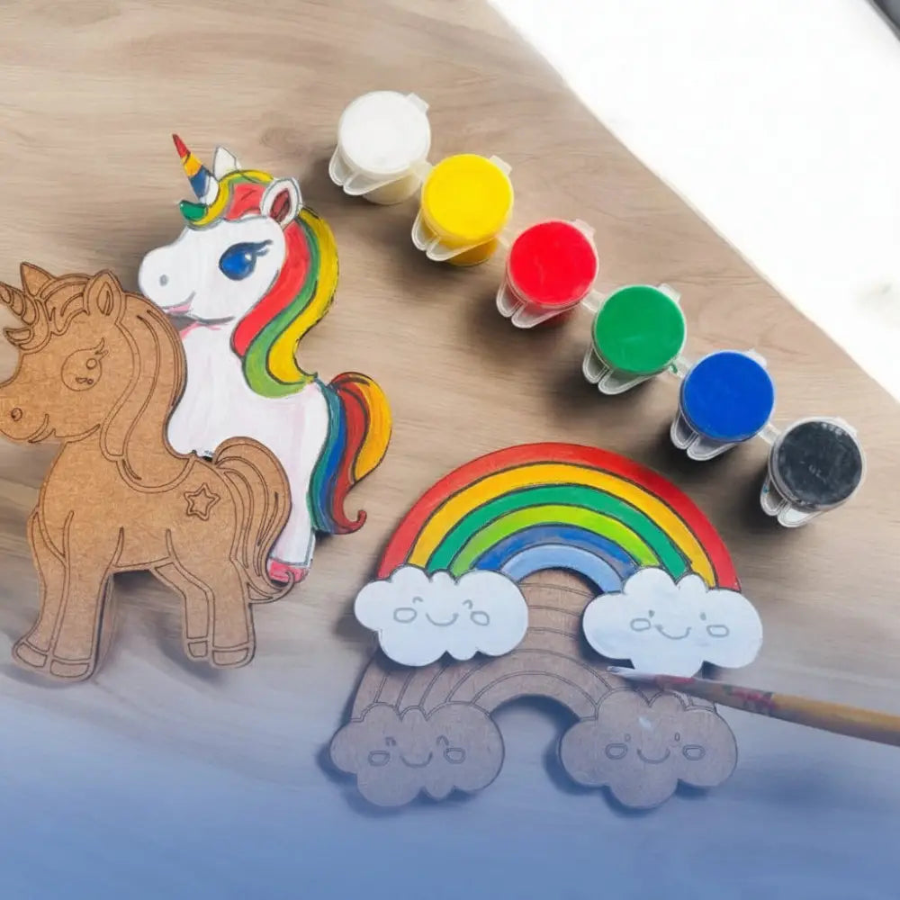 Unicorn Fridge Magnet and Keychain Kit |Paint Your Own Fridge Magnet | SPLASH DIY by Splash Arts - Fridge